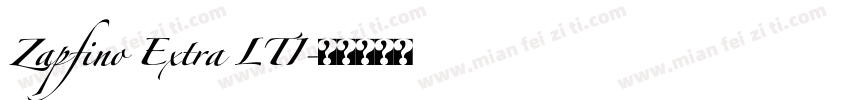 Zapfino Extra LTI字体转换